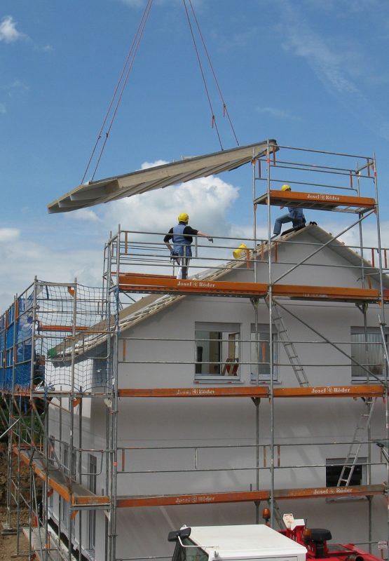 A loft conversion in progress